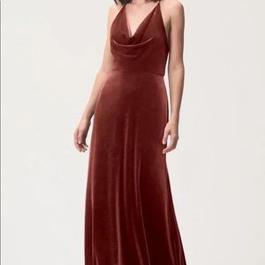 Anthropologie Jenny Yoo English Rose Velvet Sullivan Dress